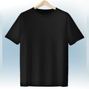 Camiseta lisa adulto color negro
